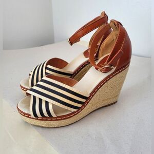 Marina Yachting Wedge Espadrille Sandals Nautical Preppy Coastal Summer EU 36 6